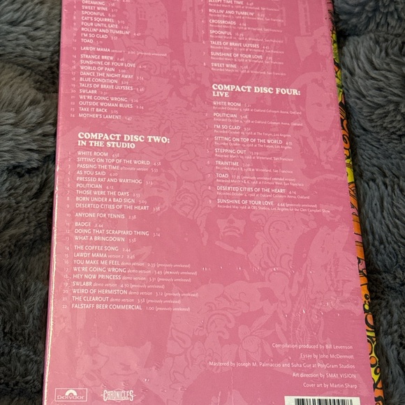 Cream Those Were The Days 4CD Box Set SEALED OOP Eric Clapton 1997 - Picture 2 of 2